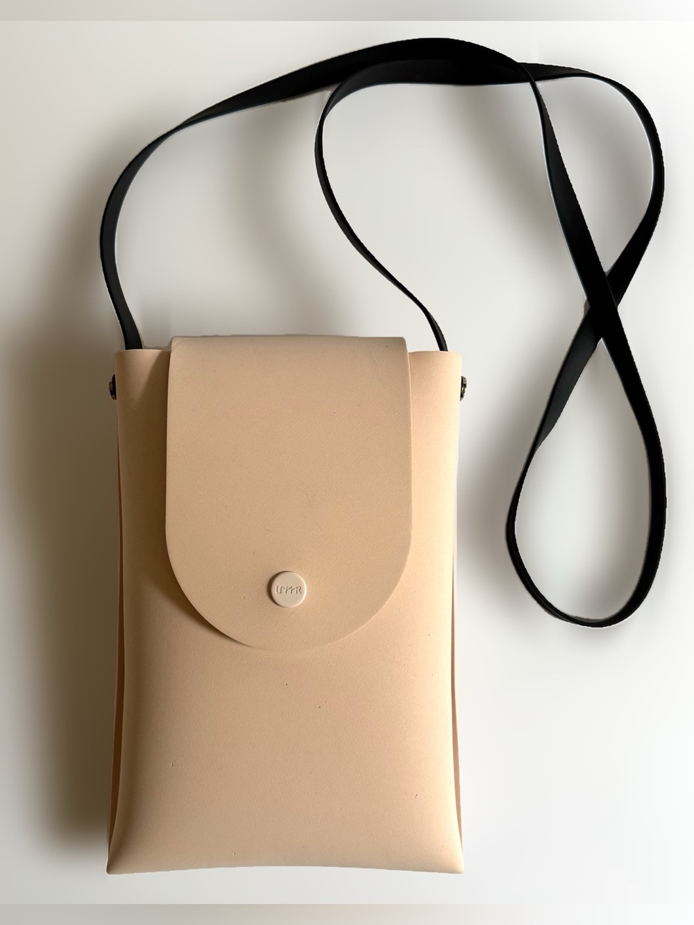 LOMMER EVA Foam Pink Peach Mini Crossbody Bag Travel Purse Vegan Minimalist